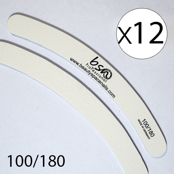 12 Lime CURVE BIANCHE - 100/180 con logo x12 pcs