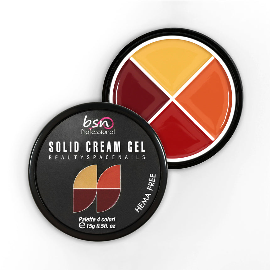 12 - Solid Cream Gel Palette 4 Colori