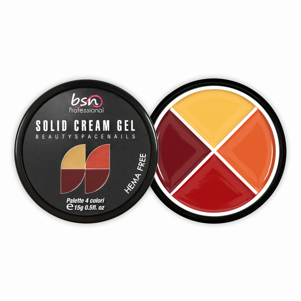 12 - Solid Cream Gel Palette 4 Colori
