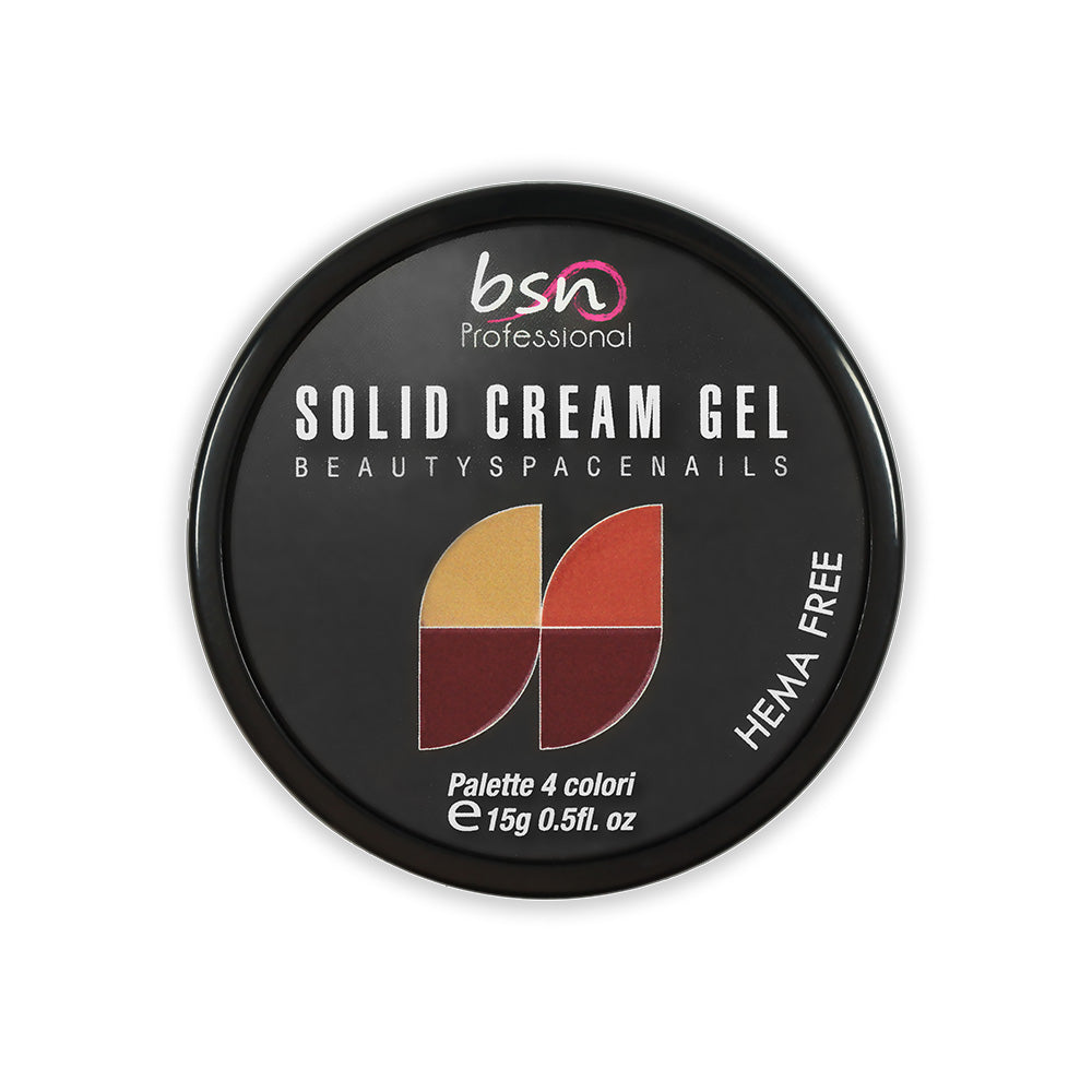12 - Solid Cream Gel Palette 4 Colori