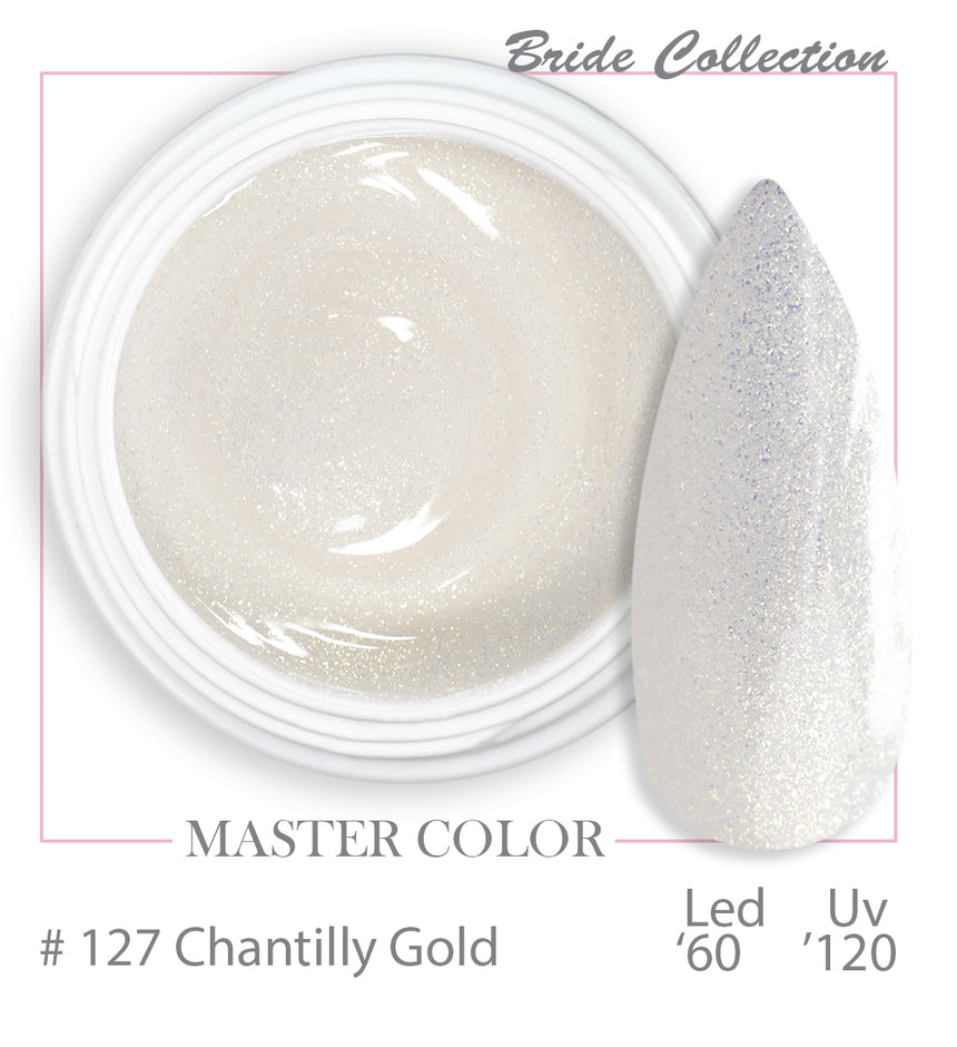 127 - Chantilly Gold - Master Color " Bride Collection" - Gel color UV LED - 5ml