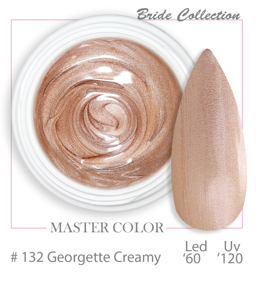 132 - Georgette Creamy - Master Color " Bride Collection" - Gel color UV LED - 5ml
