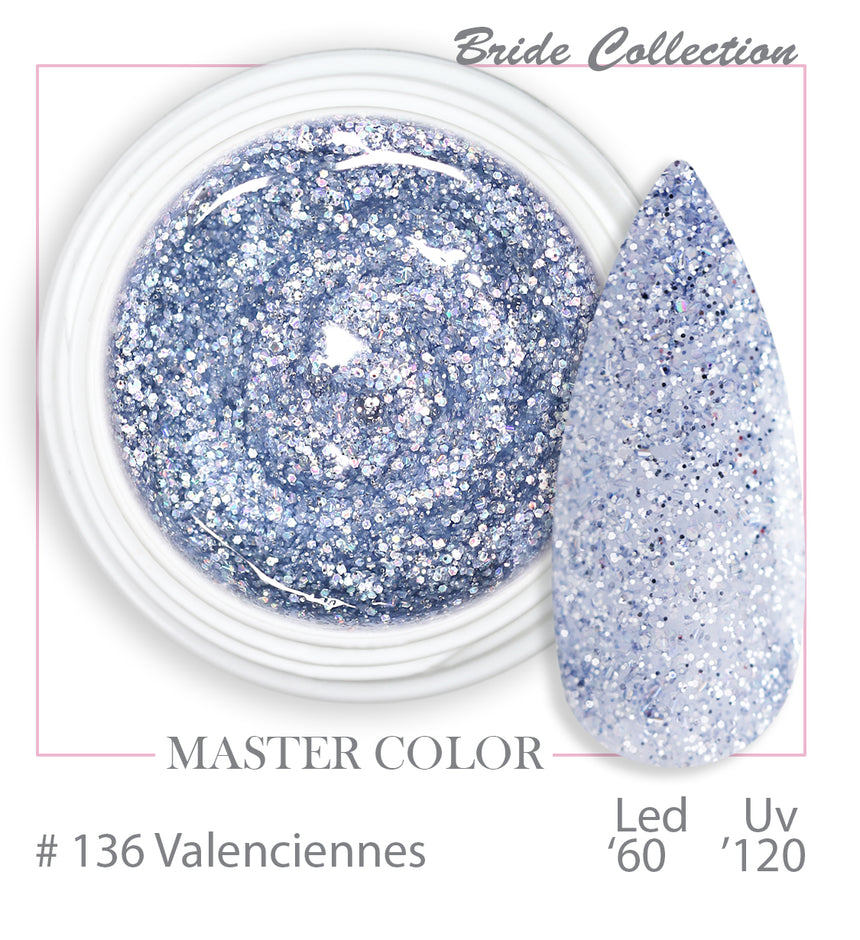 136 - Valenciennes - Master Color " Bride Collection" - Gel color UV LED - 5ml