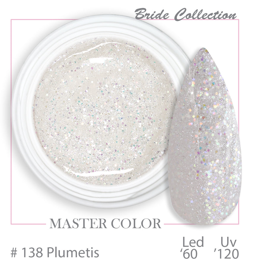 138 - Plumetis - Master Color " Bride Collection" - Gel color UV LED - 5ml