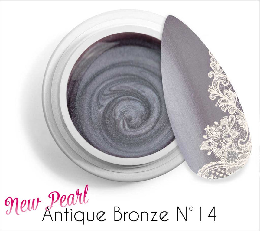 14 - Antique Bronze - New Pearl Gel UV Colorato Perlato 5ml
