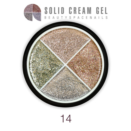 14 - Solid Cream Gel Palette 4 Colori