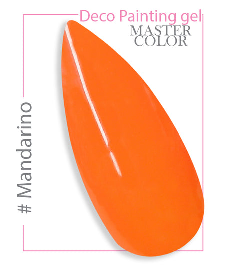142 - Mandarino - Master Color "Deco Painting Gel " - Linea Professionale di Gel Colorati - 5ml