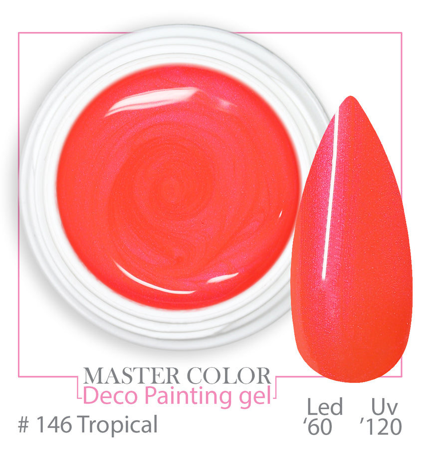 146 - Tropical - Master Color "Deco Painting Gel " - Linea Professionale di Gel Colorati - 5ml
