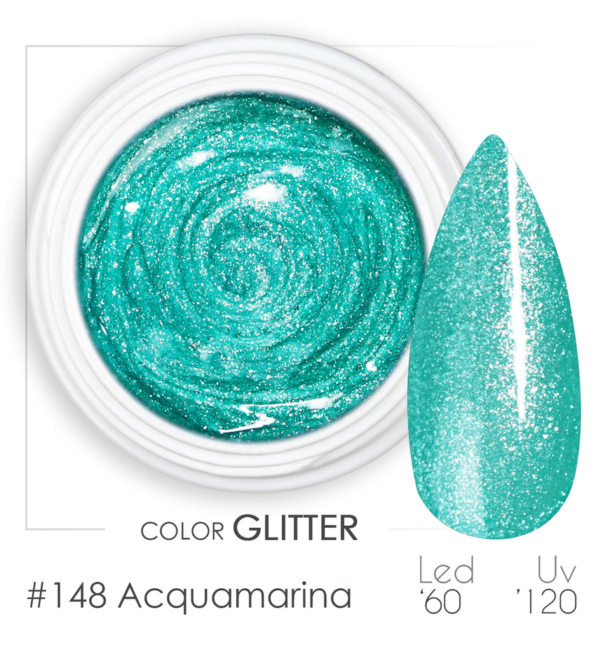 148 - Acquamarina -  Bsn Professional UV Gel Color Glitter