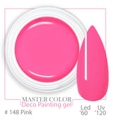 148 - Pink - Master Color "Deco Painting Gel " - Linea Professionale di Gel Colorati - 5ml