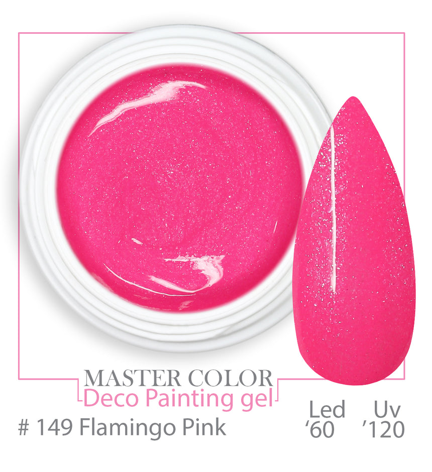 149 - Flamingo Pink - Master Color "Deco Painting Gel " - Linea Professionale di Gel Colorati - 5ml