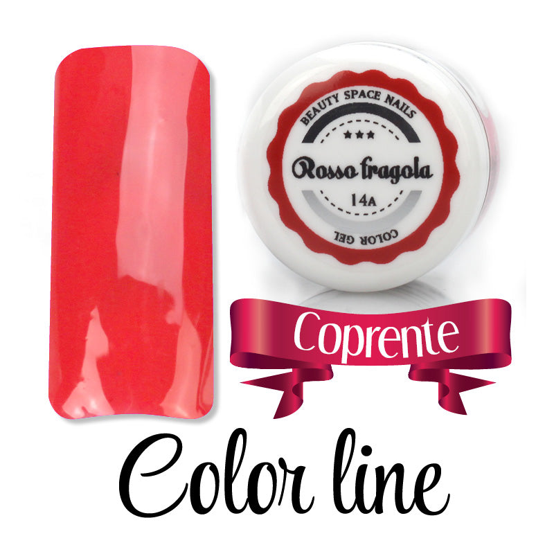 14A - Rosso fragola - Coprente - Gel UV Colorato - Color line - 5ml