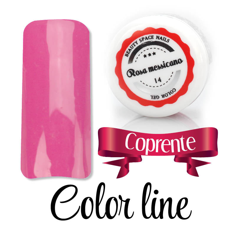 14 - Rosa messicano - Coprente - Gel UV Colorato - Color line - 5ml