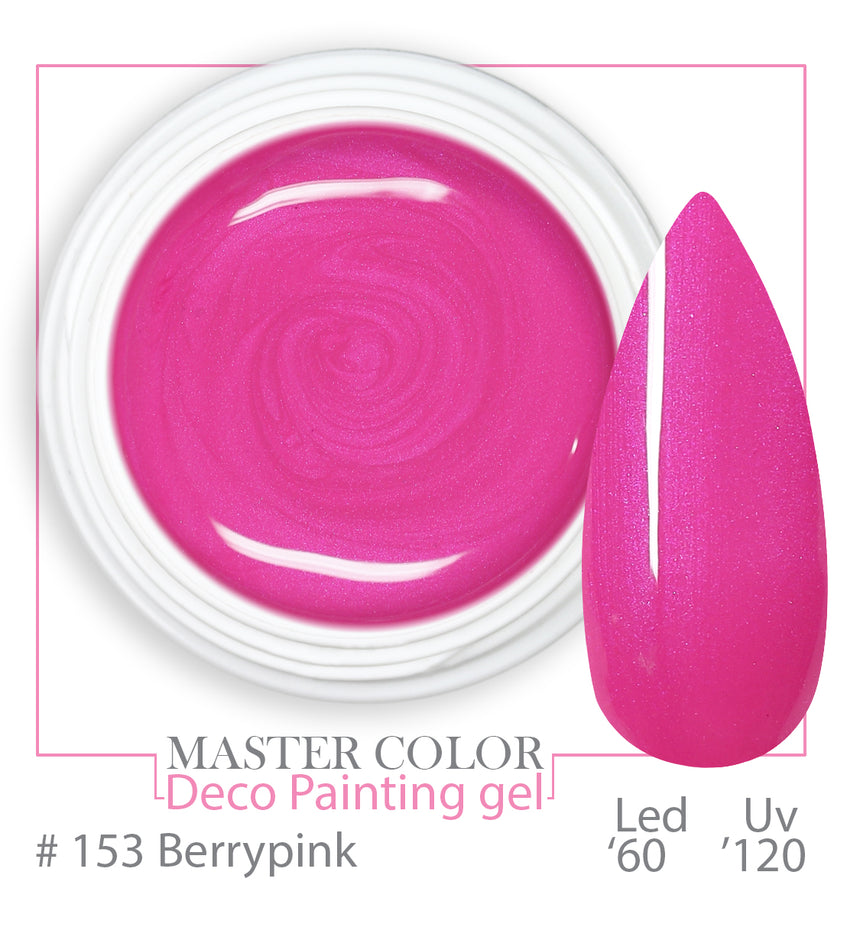 153 - Berry Pink - Master Color "Deco Painting Gel " - Linea Professionale di Gel Colorati - 5ml
