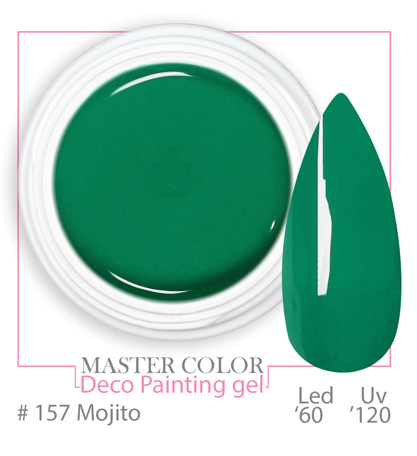 157 - Mojito - Master Color "Deco Painting Gel " - Linea Professionale di Gel Colorati - 5ml