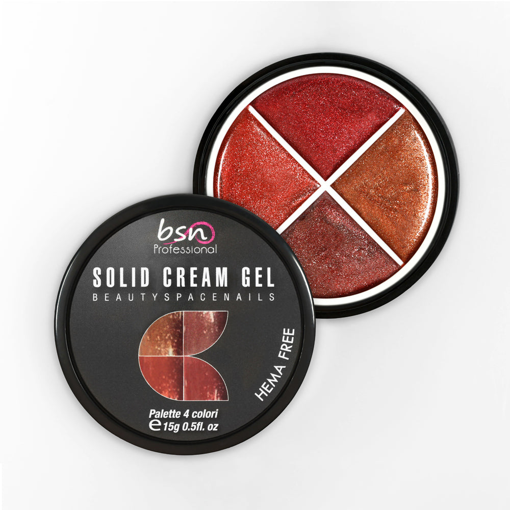 17 - Solid Cream Gel Palette 4 Colori