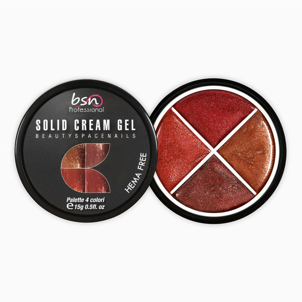 17 - Solid Cream Gel Palette 4 Colori