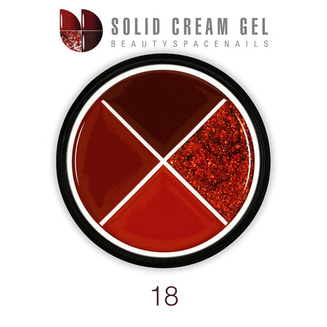 18 - Solid Cream Gel Palette 4 Colori