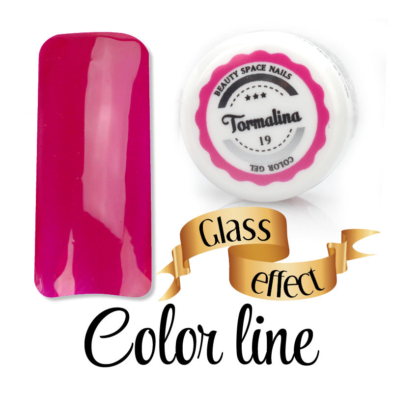 19 - Tormalina - Glass Effect - Gel UV Colorato - Color line - 5ml