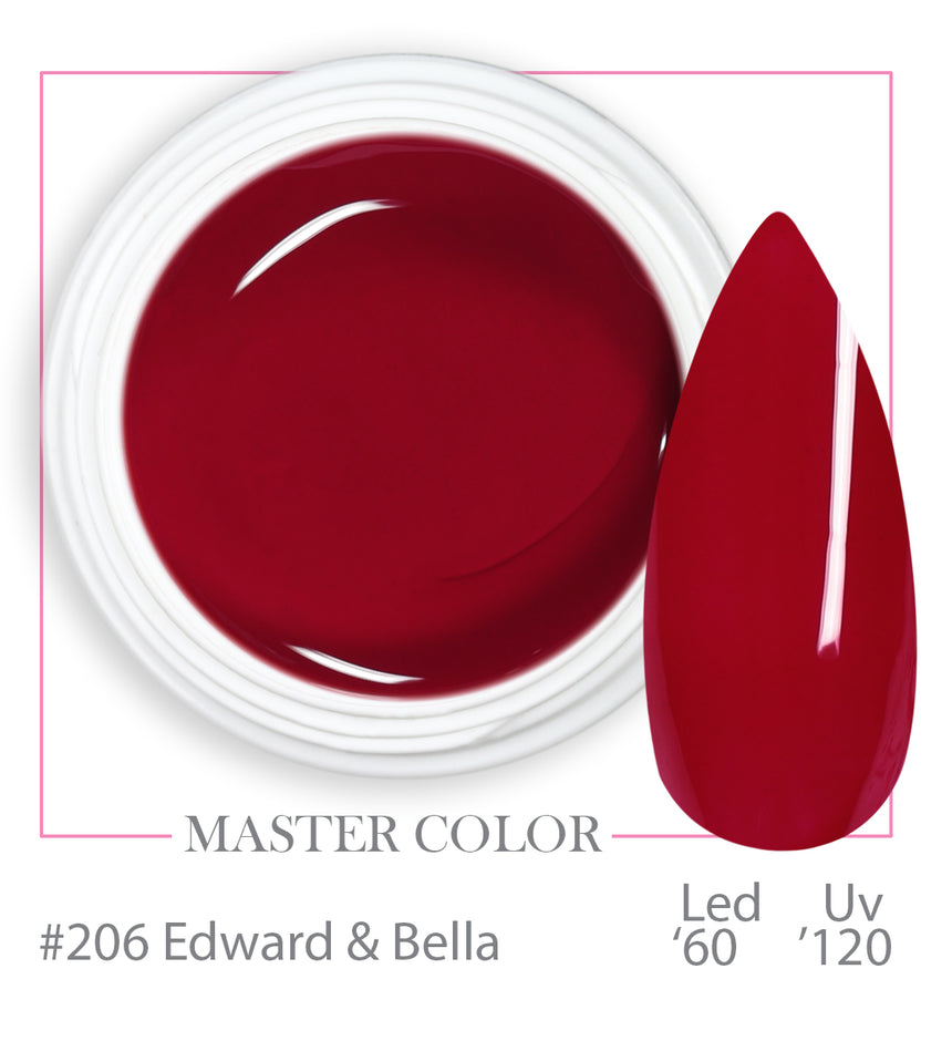 206 - Edward & Bella - Master Color - Gel color UV LED - 5ml