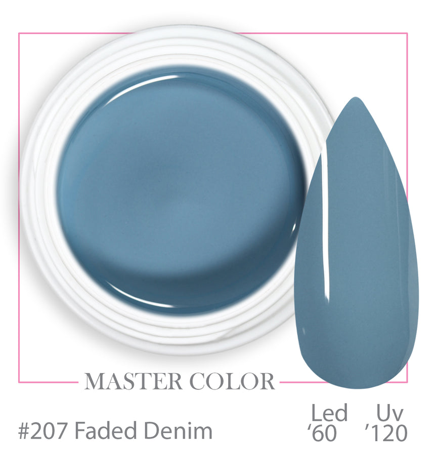 207 - Faded Denim - Master Color - Gel color UV LED - 5ml