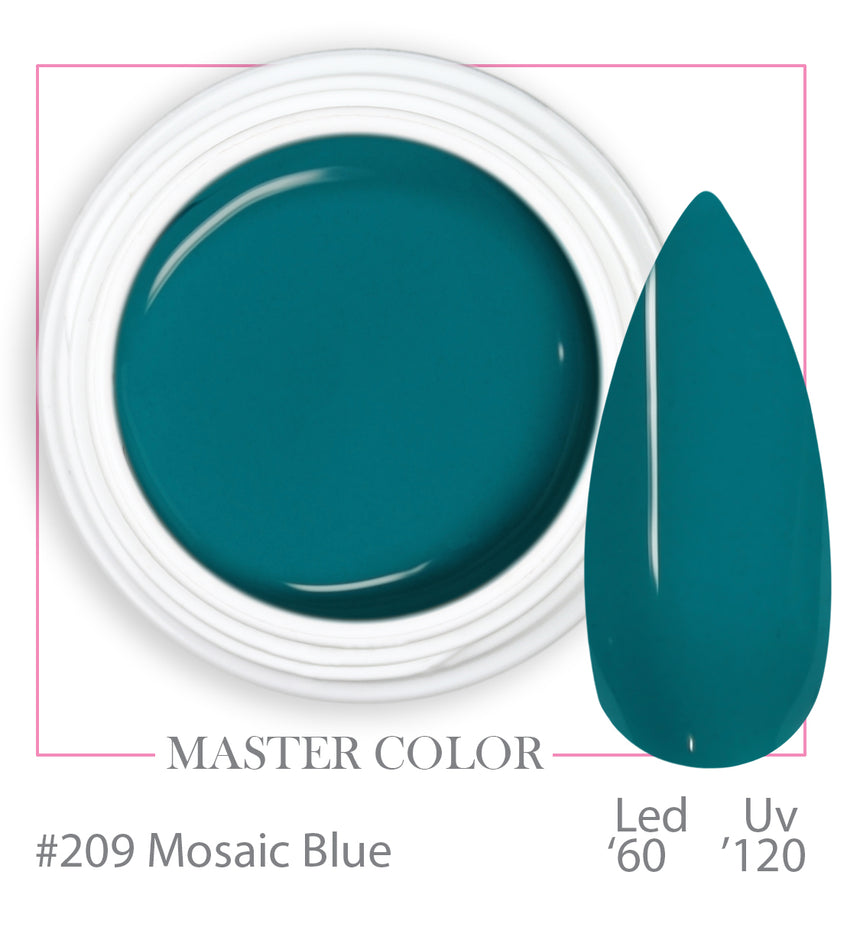 209 - Mosaic Blue - Master Color - Gel color UV LED - 5ml