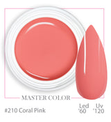 210 - Coral Pink - Master Color - Gel color UV LED - 5ml