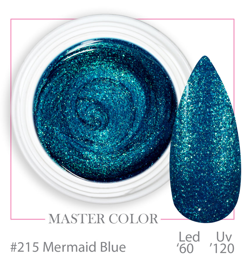 215 - Mermaid Blue - Master Color - Gel color UV LED - 5ml