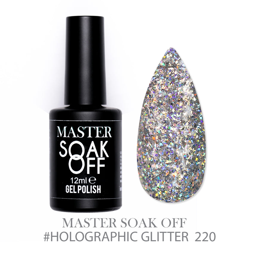 220 - Holographic Glitter - Master Color Soak Off 12 ml