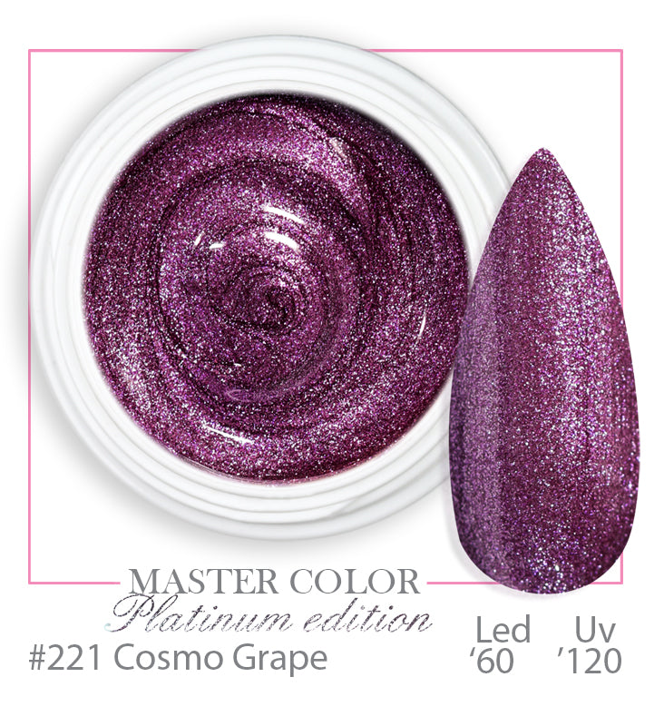 221 - Cosmo Grape Platinum - Master Color - Gel color UV LED - 5ml