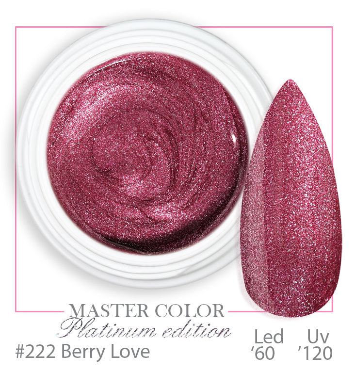 222 - Berry Love - Platinum - Master Color - Gel color UV LED - 5ml