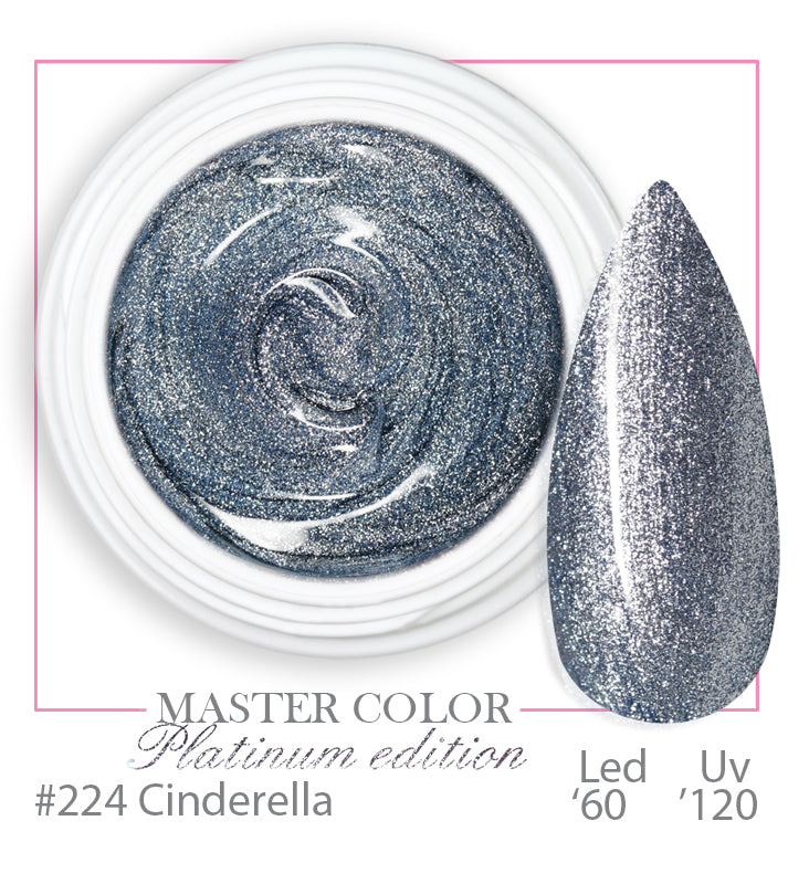 224 - Cinderella - Platinum - Master Color - Gel color UV LED - 5ml