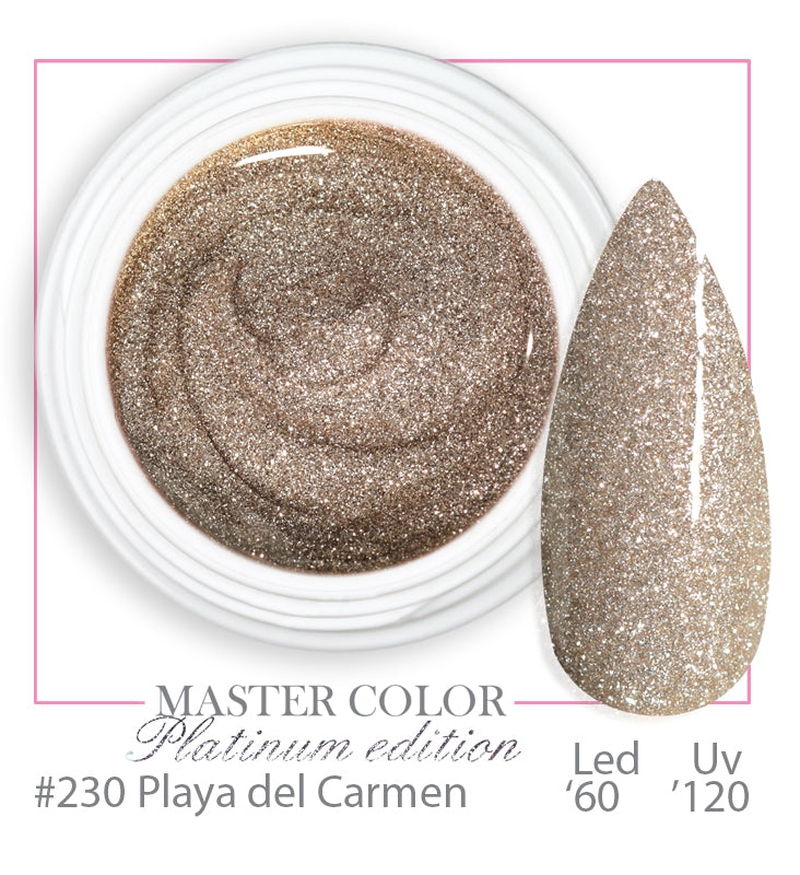 230 - Playa del Carmen - Platinum - Master Color - Gel color UV LED - 5ml