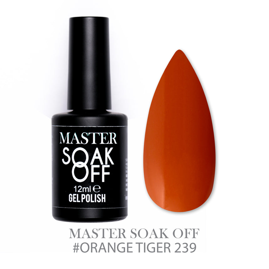 239 - Orange Tiger - Master Color Soak Off 12 ml