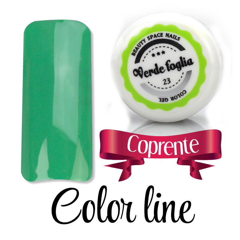 23 - Verde foglia - Coprente - Gel UV Colorato - Color line - 5ml
