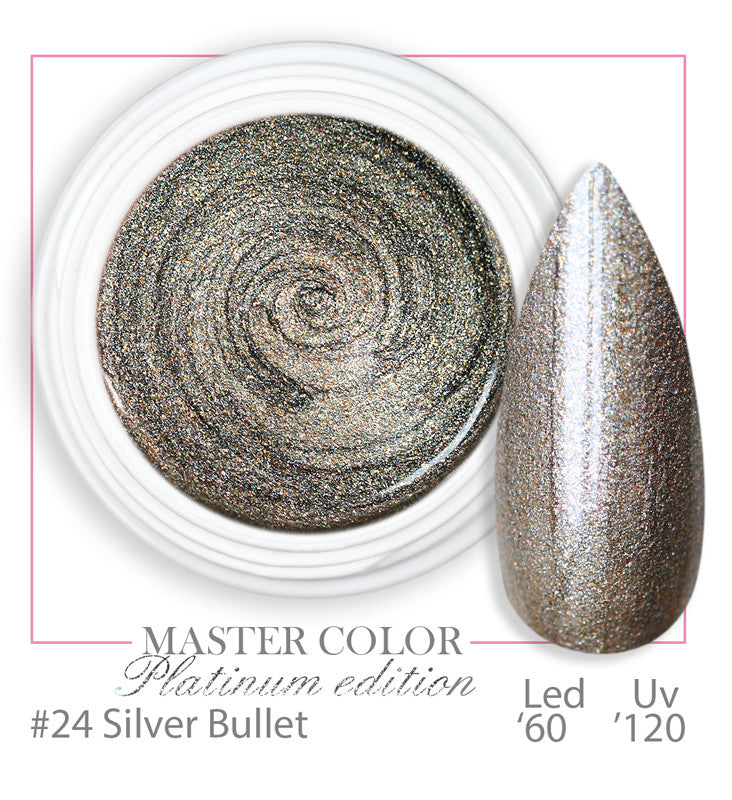 024 - Silver bullet - Master Color "PLATINUM"  Gel color UV LED - 5ml