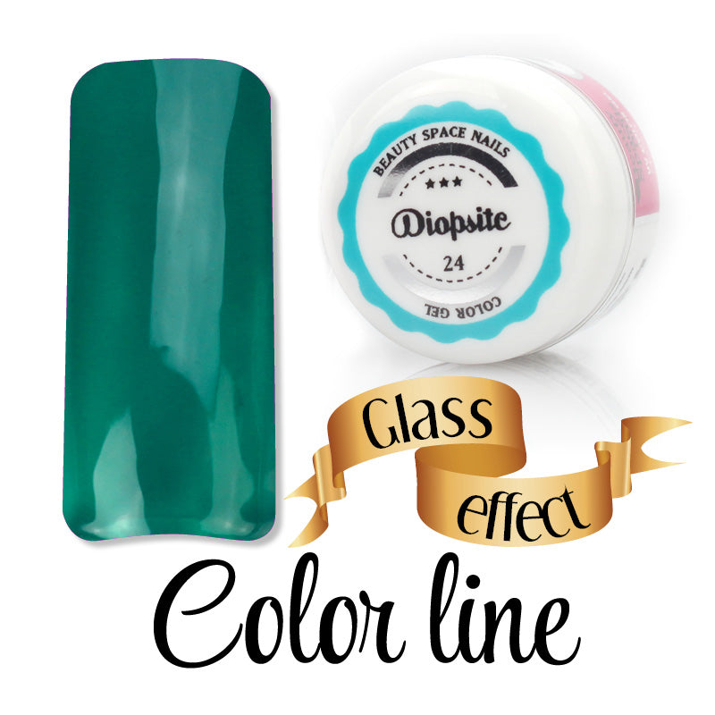 24 - Diopsite - Glass Effect - Gel UV Colorato - Color line - 5ml