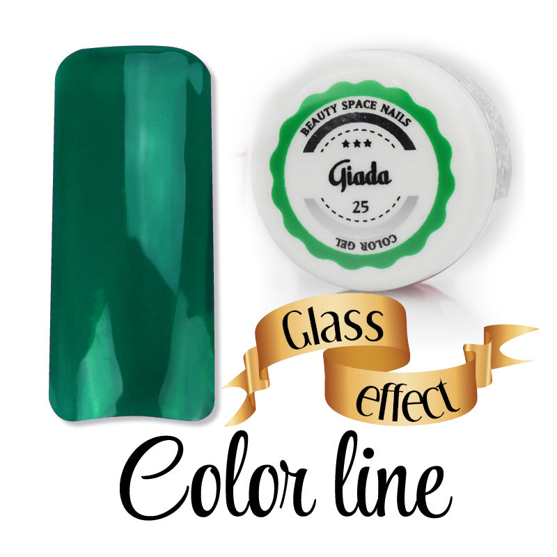 25 - Giada - Glass Effect - Gel UV Colorato - Color line - 5ml