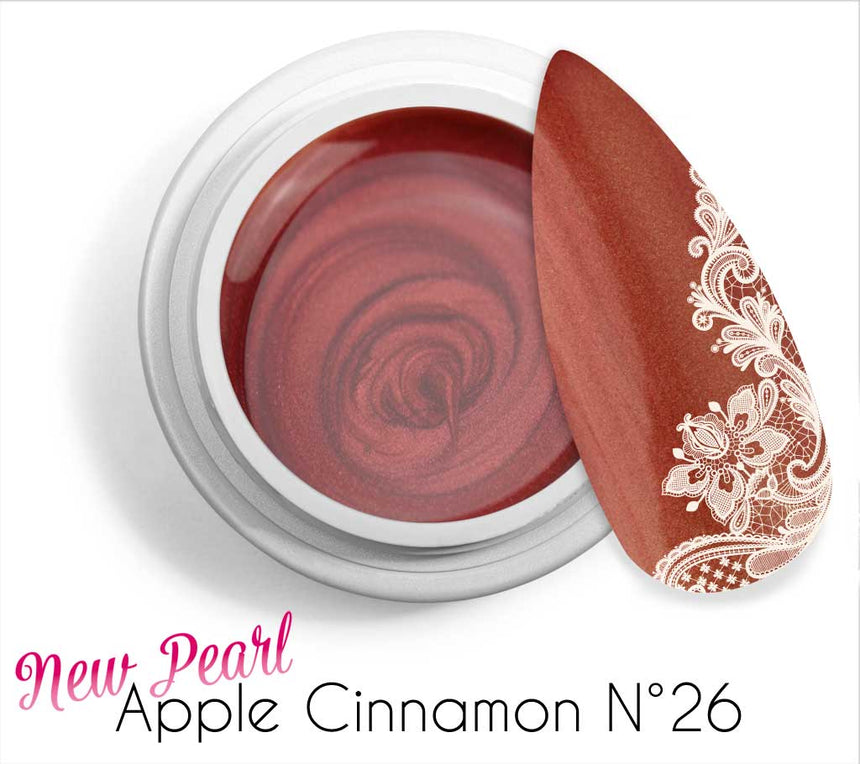 26 - Apple Cinnamon - New Pearl Gel UV Colorato Perlato 5ml