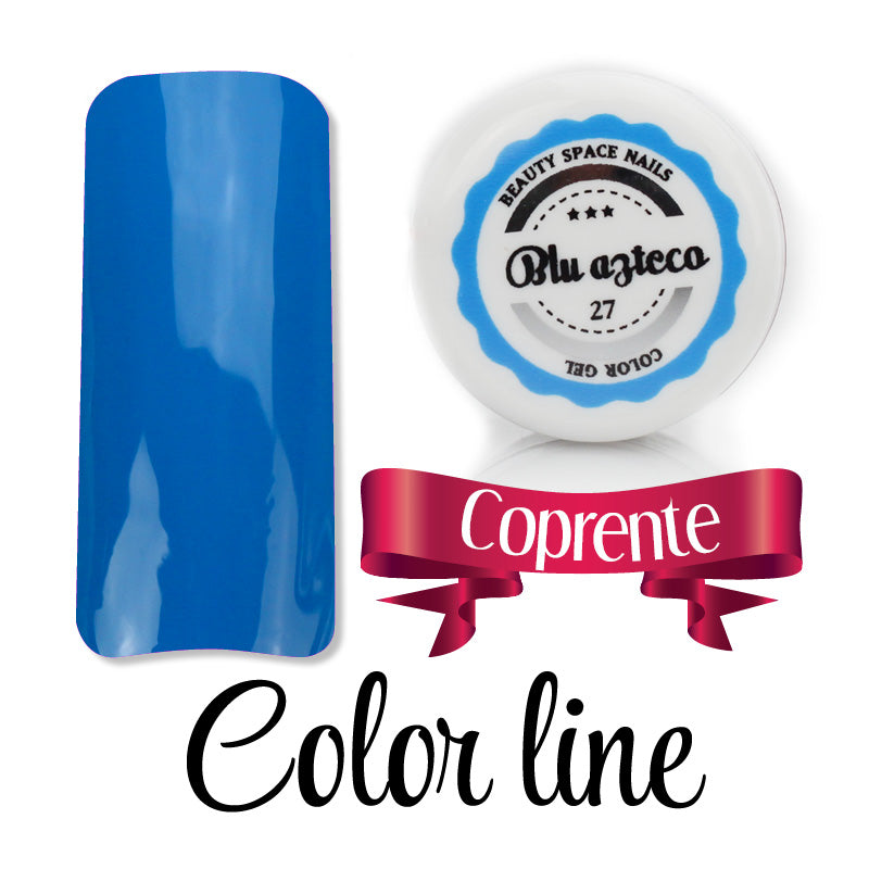 27 - Blu azteco - Coprente - Gel UV Colorato - Color line - 5ml