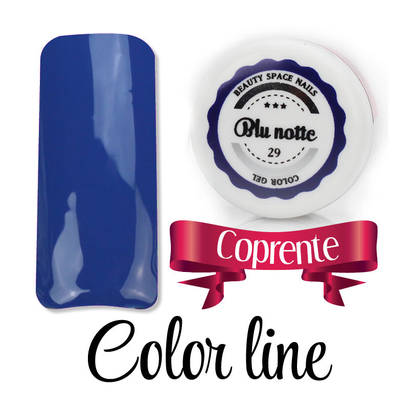 29 - Blu notte - Coprente - Gel UV Colorato - Color line - 5ml