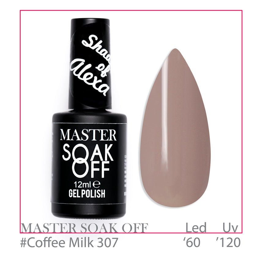 307 - Coffee Milk - Master Color Soak Off 12 ml