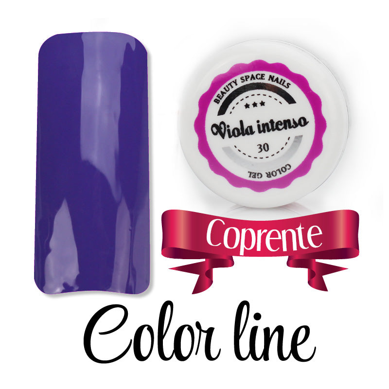 30 - Viola intenso - Coprente - Gel UV Colorato - Color line - 5ml