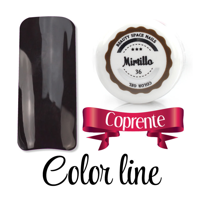 36 - Mirtillo - Coprente - Gel UV Colorato - Color line - 5ml