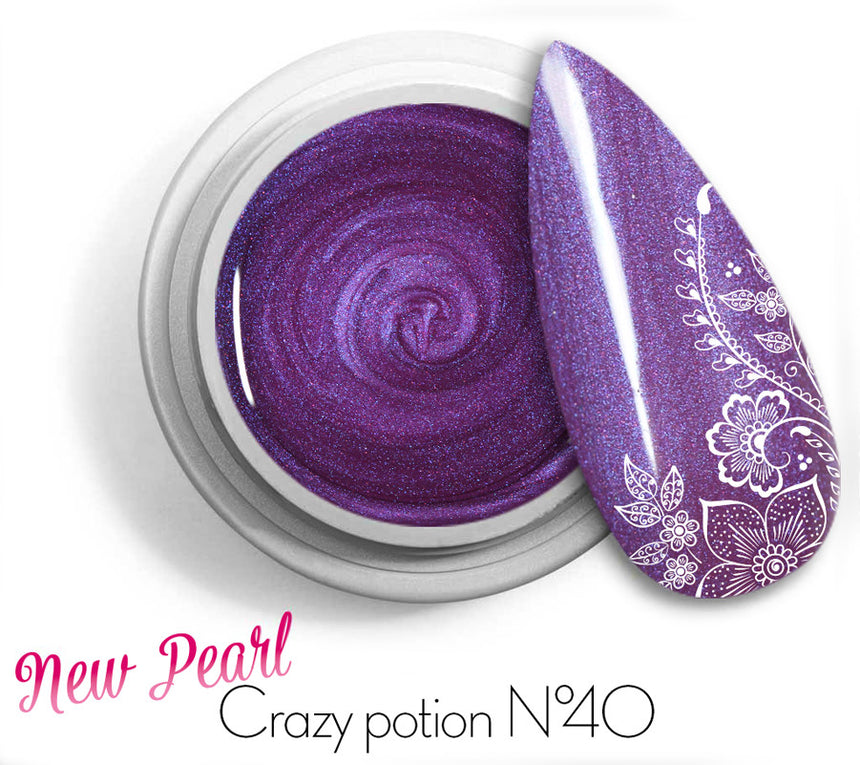 40 - Crazy Potion - New Pearl Gel UV Colorato Perlato 5ml
