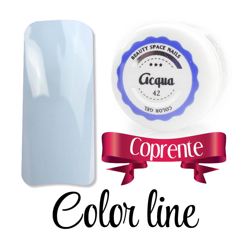 42 - Acqua - Coprente - Gel UV Colorato - Color line - 5ml