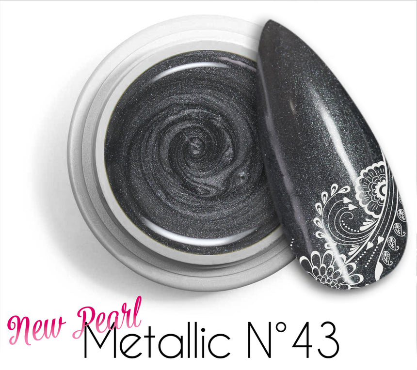 43 - Metallic - New Pearl Gel UV Colorato Perlato 5ml