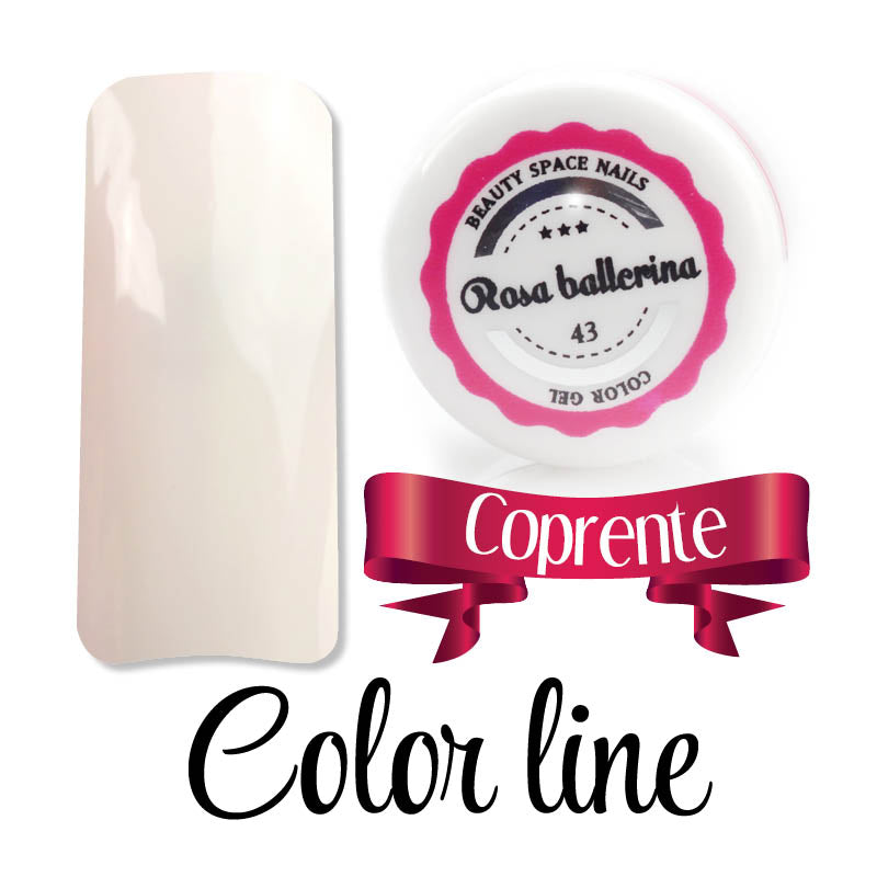 43 - Rosa ballerina - Coprente - Gel UV Colorato - Color line - 5ml