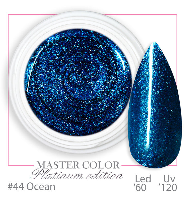 044 - PLATINUM OCEAN - Master Color "PLATINUM" - Gel color UV LED - 5ml