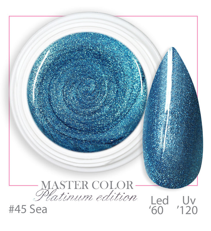 045 - PLATINUM SEA - Master Color "PLATINUM" - Gel color UV LED - 5ml